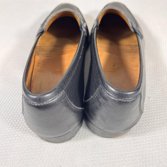SALVATORE FERRAGAMO‎ Mens Black Classic Penny Loafers Size 9 EE - Picture 5 of 12